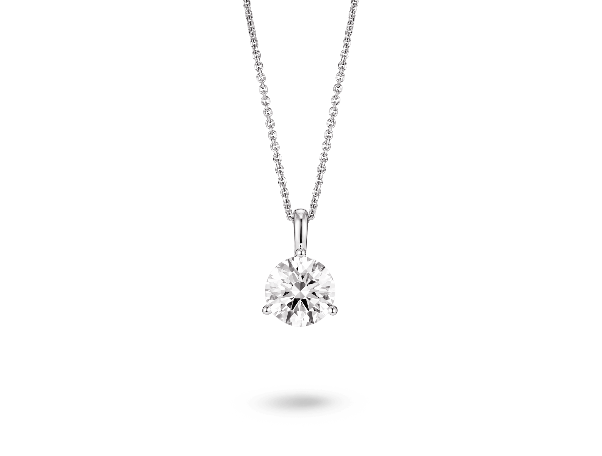 Dog Tag With Bale Pendant - White Diamond / 14k Yellow Gold – The Last Line